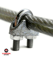 SIMPLEX DUPLEX EGG SHAPE U BOLT THIMBLE STEEL WIRE GRIPS CLAMP CLIPS ROPE CABLE