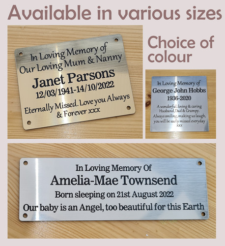 Personalised engraved plaque - personalised,
