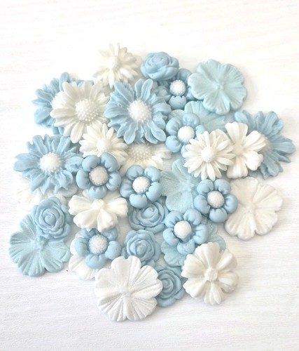 Edible fondant flowers cake - fondant,