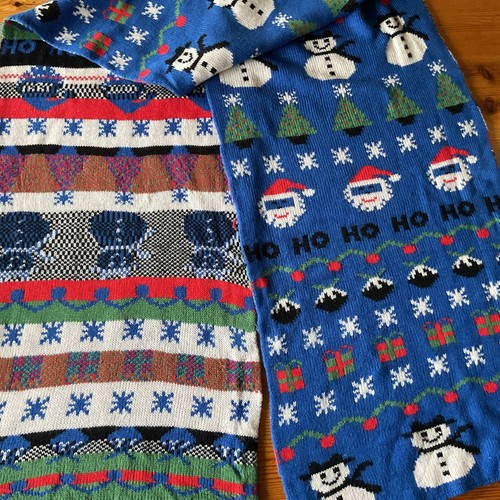 Christmas scarf river - scarf, by