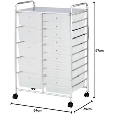 Premium 15-Drawer Rolling