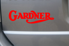 Gardner logo decal sticker -