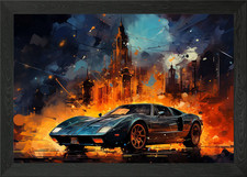 My Lamborghini Miura Framed