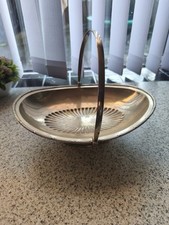 Vintage Or Antique Silver Plated Fruit Basket Hallmark EPNS