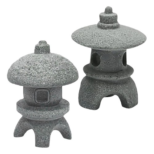 2pcs realistic japanese - japanese, pagoda