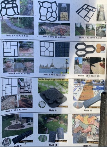 Garden paving brick mould - paving,