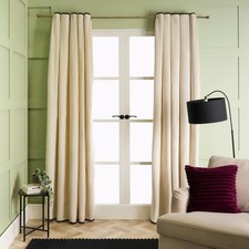 Piped Edge Velvet Curtains