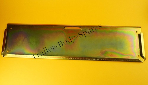 Oblong metal number plate - x,