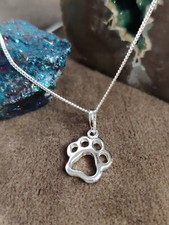 Sterling Silver Paw Print