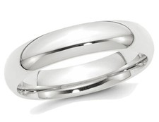 Ladies or Mens Platinum 5mm