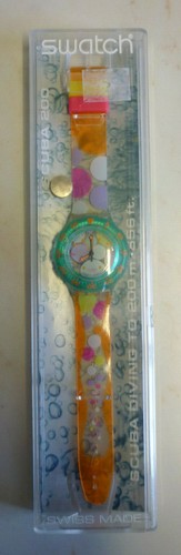 Swatch scuba 200 sea grapes - scuba,