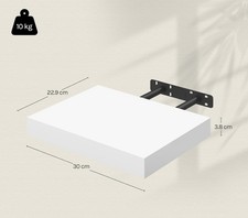 Floating Shelves for Wall with Strong Bracket,Ideal Home Decor Wood,30cm