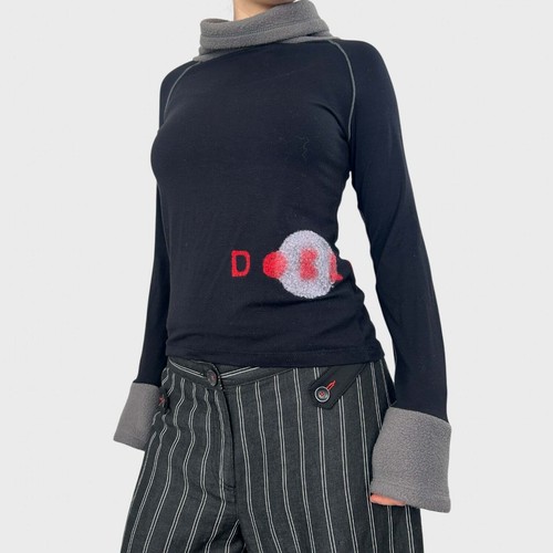 Cop copine black material - cop, bi-material