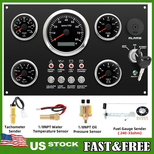Gauge set with instrument - with,