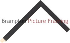 15mm Wide Black Flat Wood