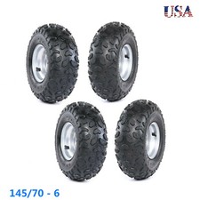 4x Wheel Tire Rim 145/70-6 for