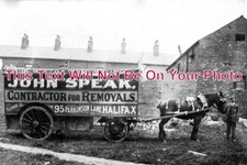 YO 13842 - John Speak Removal Horse & Cart, Halifax, Yorkshire