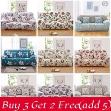 Elegant Flower Printed Sofa Cover For One To Four Seat Couches Soft And Durable