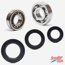 SKF Lambretta DL GP Crank Bearing Set & ROLF Oil Seals