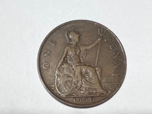 1930 one penny - in, great