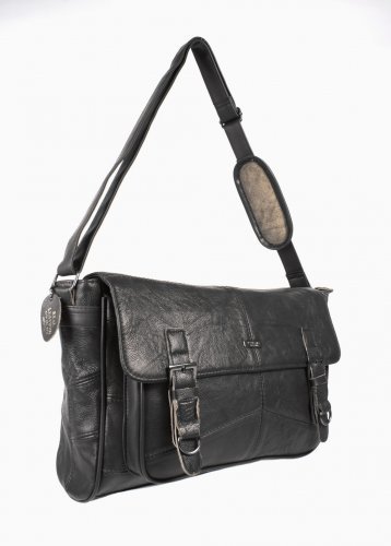 Mens womans leather satchel - leather,