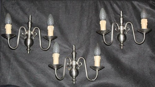 Vintage set three silver - of,