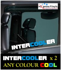 INTERCOOLER truck decals x 2