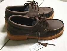 Men Deck Shoes 100% Top Quality Leather Brown Size 42-46 GREAT BARGAIN £19.99