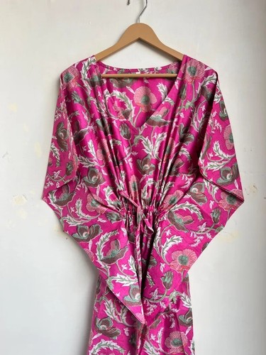 Pink floral kaftan indian - floral, kaftan,