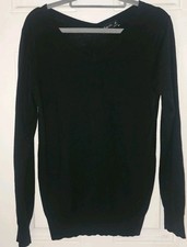 Agnes B Black V neck Jumper sz