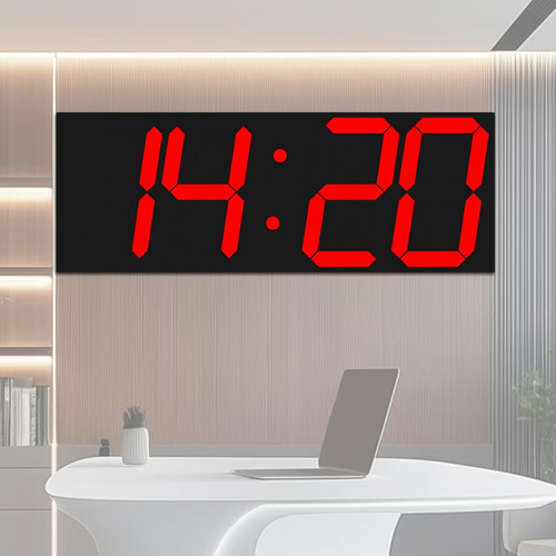 Digital clock with large - clock,