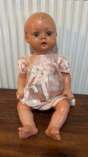 19" Kader Vintage Doll Probably Hard Plastic with Vinyl Body - See Description