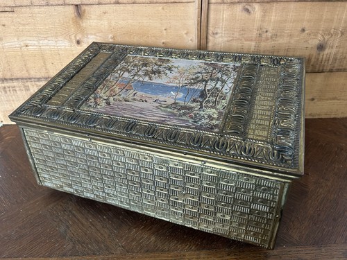Vintage sheet brass slippers - sheet,