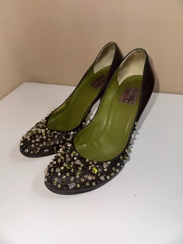 Jigsaw brown green leather - brown,