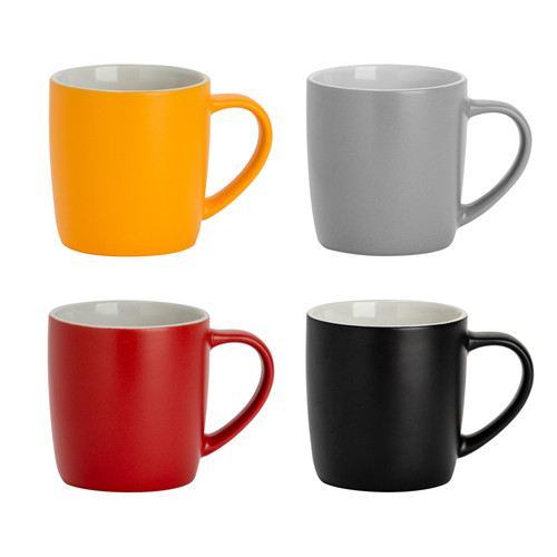 Matt coloured coffee mug - coloured,