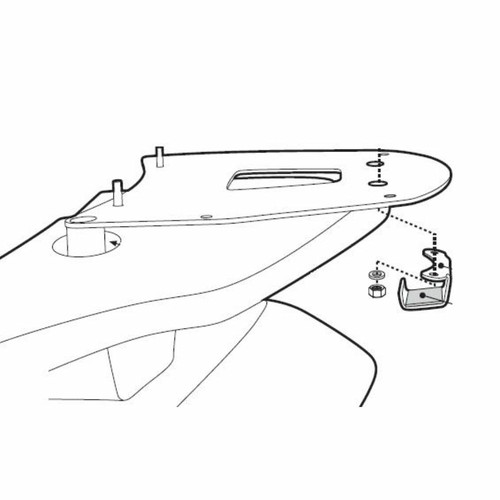 Pacchi post monolock plate - post, x