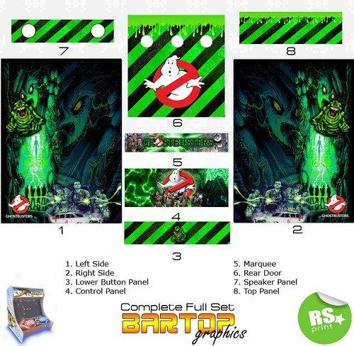 Ghostbusters bartop full half - ghostbusters, full/half