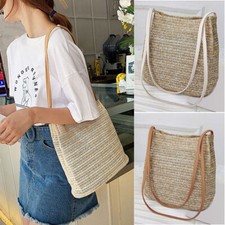 Lady Summer Straw Bags Rattan