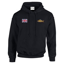 Carp Fishing Clothing   Premium Embroidered Hoodie Pristine Finish