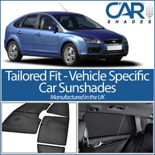 Ford Focus 5dr 04-11 UV CAR SHADES WINDOW SUN BLINDS PRIVACY GLASS TINT BLACK 