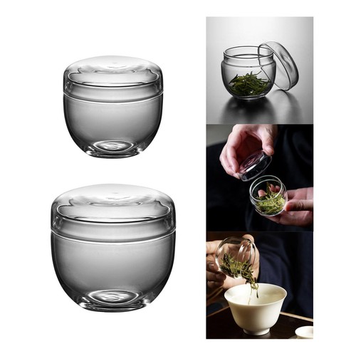 Tea canister glass - canister,