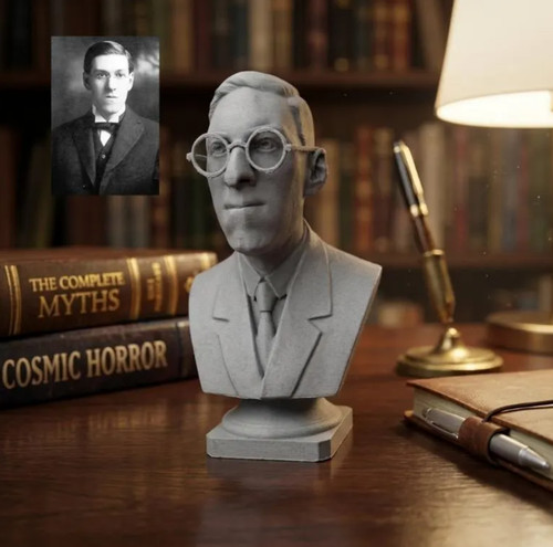 Lovecraft bust statue - hp,