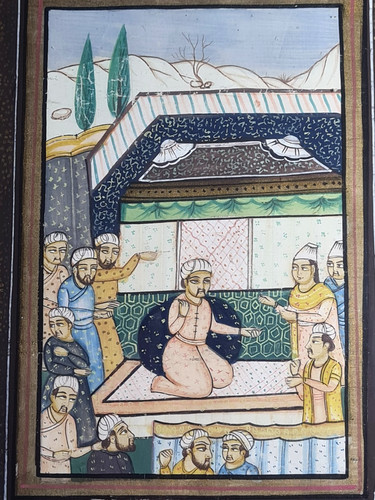 Indian painting silk - indian, on