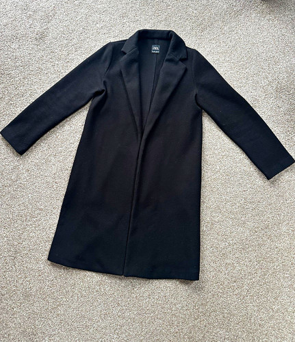 Zara women black overcoat - women’s,