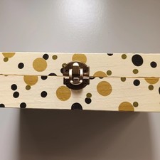 Wooden Trinket Box with Hinged