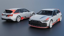 Audi RS6 Avant GT 2025 Model Car Kit  3D Printed  1/8 to 1/25 Scale
