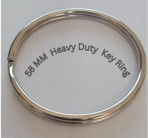 Large silver metal key - 58,