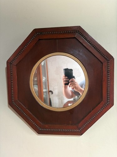 Vintage mirror hexagonal - mirror,
