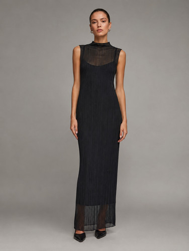 Cos black stretch dress - black,