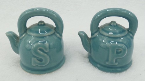 Retired tea kettle salt pepper - retired,